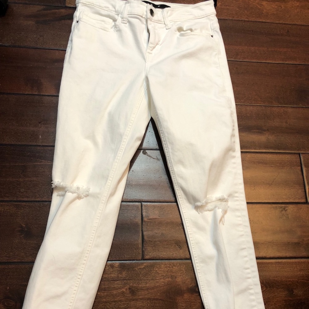 White Distressed Jeans